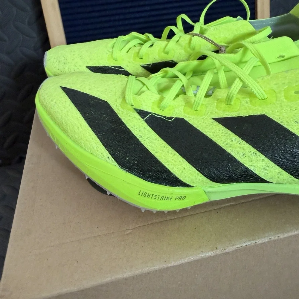 Adidas Adizero Prime SP 3 Strung Spikes Men Size 8 / Women Size 9 Lucid Green